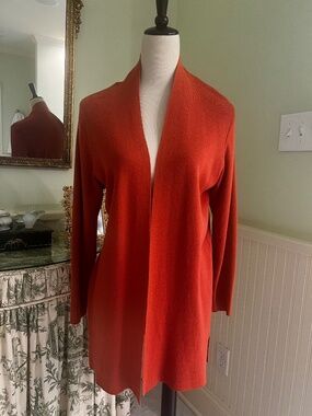 EILEEN FISHER Burnt Orange Wool Sweater M